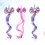 9Pièces Clips Extensions Perruque Multicolores Accessoire Fête 11