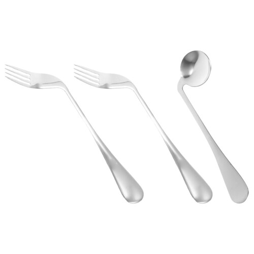 4Ensembles Couverts Inclinés Légers Pour Repas Faciles À 2