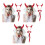 3Ensembles Accessoires Cosplay Cornes Rouge -Tête Halloween 4