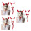 3Ensembles Accessoires Cosplay Cornes Rouge -Tête Halloween 7