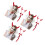 3Ensembles Accessoires Cosplay Cornes Rouge -Tête Halloween 8