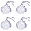 4Pièces Muselière Chat Portable Violet Confortable Accessoires Chats 4