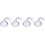 4Pièces Muselière Chat Portable Violet Confortable Accessoires Chats 5