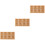 3Pièces Plateau Multi-Compartiments Beige En Bois Pour Pots De Fleurs 6