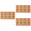 3Pièces Plateau Multi-Compartiments Beige En Bois Pour Pots De Fleurs 7