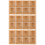 3Pièces Plateau Multi-Compartiments Beige En Bois Pour Pots De Fleurs 9