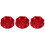 3Pièces Accessoire Réservoir Aluminium Rouge Robuste 5