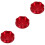 3Pièces Accessoire Réservoir Aluminium Rouge Robuste 6