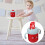 2Pièces Bébé Rouge Avec , Ideal Pour L’apprentissage 9