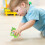 4Pièces Jouets Grenouilles À Remontoir ABS Vert Clair Décor Enfant 5