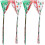 8Pièces Rideaux Noël Multicolores Pour Anniversaires 2