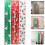 8Pièces Rideaux Noël Multicolores Pour Anniversaires 9