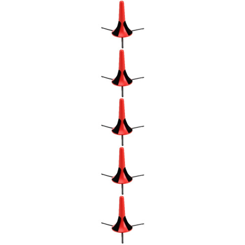 5Pièces Support Portable Clarinette Rouge Stable Antidérapant 1