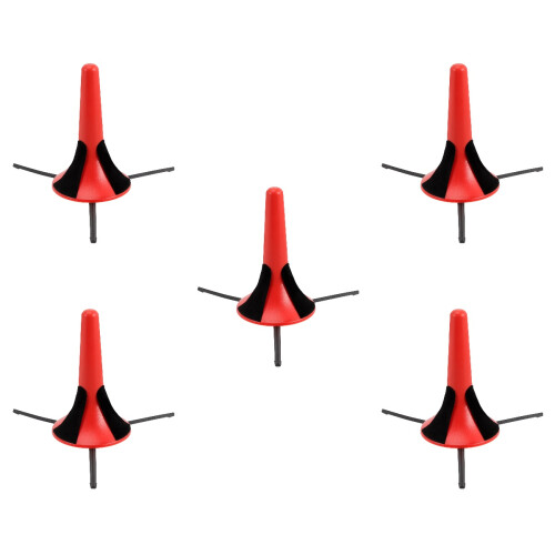 5Pièces Support Portable Clarinette Rouge Stable Antidérapant 2
