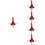 5Pièces Support Portable Clarinette Rouge Stable Antidérapant 6