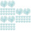 150Pièces Coupelles En Papier Bleu Ciel Pour Chocolats Usage 9
