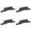 4Pièces Pont Selle Mandoline Noir Bois Design Élégant Et Compact 6