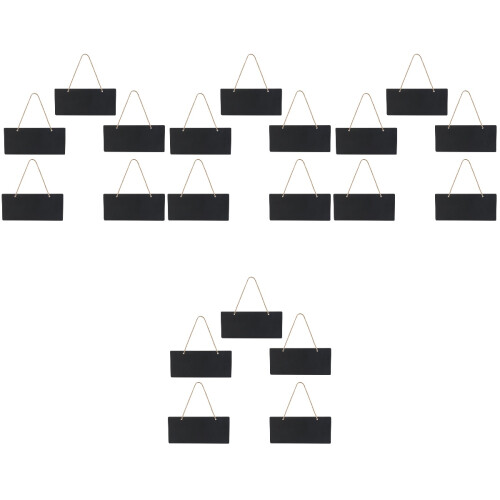 20Pièces Mini Tableau Noir Bois Pour Messages Déco 1