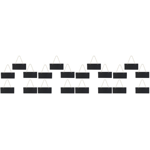 20Pièces Mini Tableau Noir Bois Pour Messages Déco 2