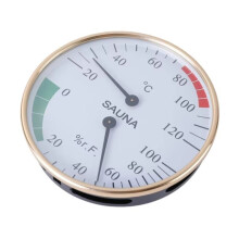 Sauna Room 2 in 1 Thermometer Hygrometer Indoor Humidity Temperature Meter Gauge for Bathroom Sweat Streamroom