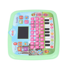 Kids French Learning Tablet 18x24cm Green Interactive Reading Toy