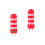 2Pcs Red Plastic Knitting Mini Spool Machine DIY Rope Knitter 5