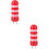 2Pcs Red Plastic Knitting Mini Spool Machine DIY Rope Knitter 7