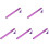 5Pcs Lightweight Purple Dulcimer Cases Portable Yangqin Storage 4