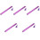 5Pcs Lightweight Purple Dulcimer Cases Portable Yangqin Storage 5