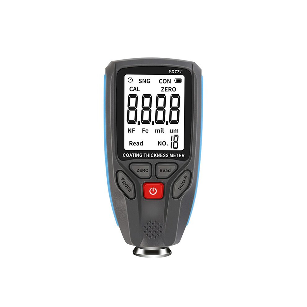Yd771 1300Um Fe Nfe Coating Tester With Backlight Display Digital Coating Thickness Gauge Car Paint Film Thickness Meter 6033283125638