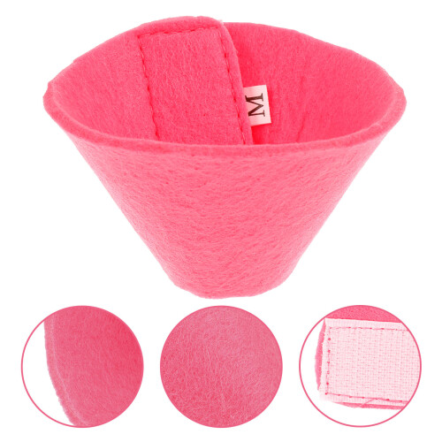 4Pièces Collier Anti-Morsure Oiseaux Rosé Réutilisable 2