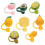 16Pièces Décorations Silicone Réutilisables Formes Fruitées 2