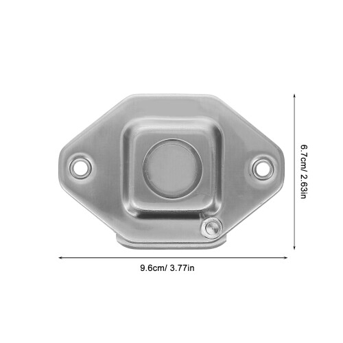 5Pièces Cache-Œil De Porte Argenté Protection Intimité Antivol 1