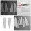 100Pièces Housses De Protection Ciseaux PVC Gris Pratique 11