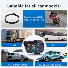 GPS Head Up Display 5inch Black ABS Universal