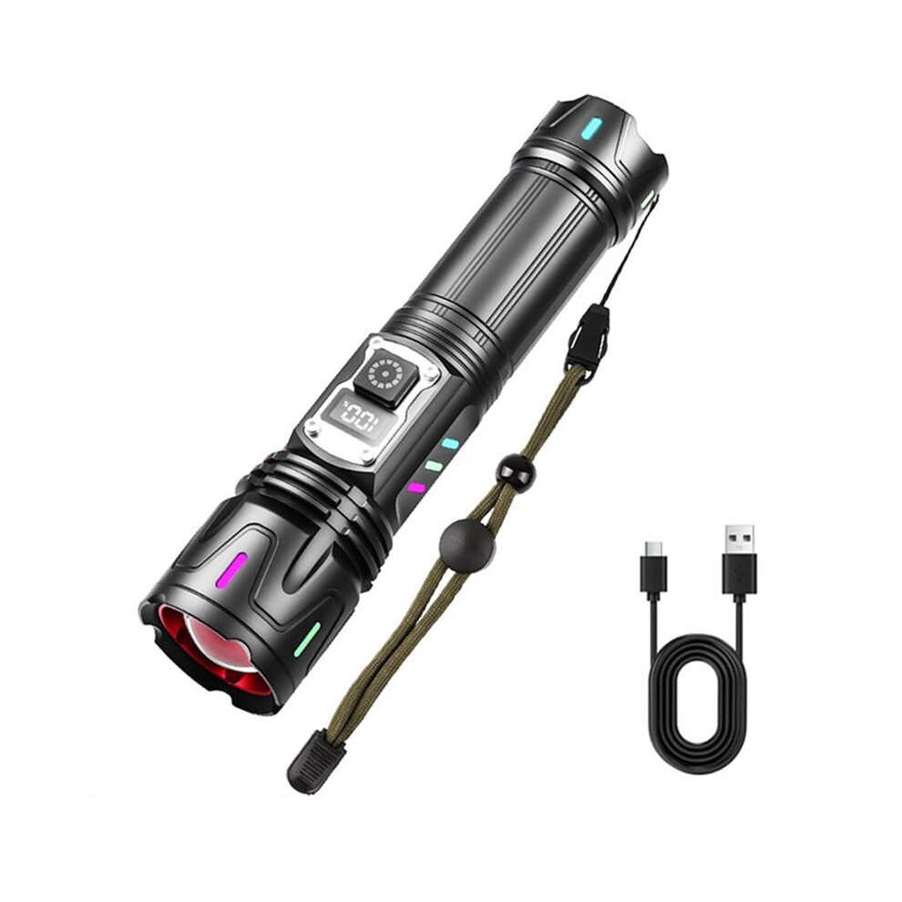 30W Flash Super Bright Rechargeable Flash Torch Flash Lamp For Outdoor Camping Hiking Emergency Light 4712838068119