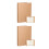 2Pièces Protège-Cahier Kraft Marron Pour Maison 7