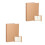 2Pièces Protège-Cahier Kraft Marron Pour Maison 8