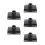 5Pièces Accessoire Hydraulique Chaise Salon Noir 4