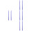 4Paires Baguettes Percussion Nylon Bleu Surface Lisse Pour Performance 8