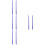 4Paires Baguettes Percussion Nylon Bleu Surface Lisse Pour Performance 9