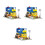 3Pièces Mini Maison DIY Bois Kit Cadeau Enfant 4