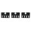 3Pcs Sturdy PP Wall Comb Hanger and Hair Clipper Bracket Black 10