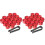 40Pcs Red Lug Nut Covers Durable Car Wheel Nut Caps with Removal Tool 2