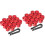 40Pcs Red Lug Nut Covers Durable Car Wheel Nut Caps with Removal Tool 3