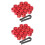 40Pcs Red Lug Nut Covers Durable Car Wheel Nut Caps with Removal Tool 4