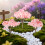 48Pcs Pink Artificial Cherry Blossom Miniature Trees for Home Decor 3