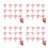 48Pcs Pink Artificial Cherry Blossom Miniature Trees for Home Decor 7