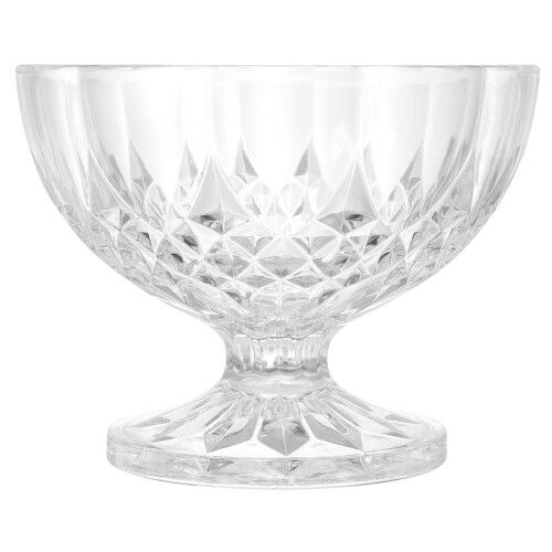 4Pcs Clear Footed Ice Cream Cups Multipurpose Acrylic Bowls 1