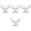 4Pcs Clear Footed Ice Cream Cups Multipurpose Acrylic Bowls 5